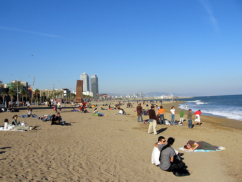 beaches in spain madrid. Beaches in Spain: Barceloneta